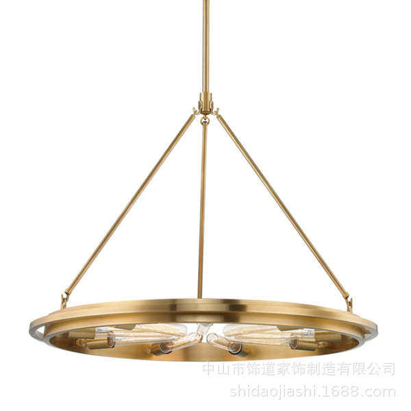复古工业风吊灯轻奢简约美式乡村客房卧室餐厅创意灯具中山灯饰