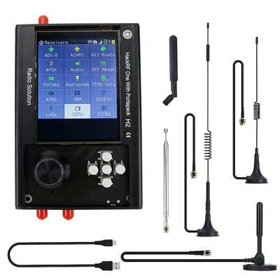 高配3.2寸SDR收音机全功能无线电收发信机PortaPack H2+HackRFOne