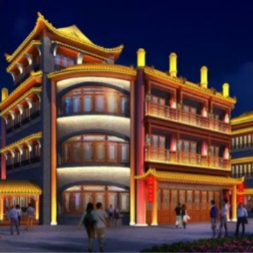 源头工厂文旅楼体亮化设计安装