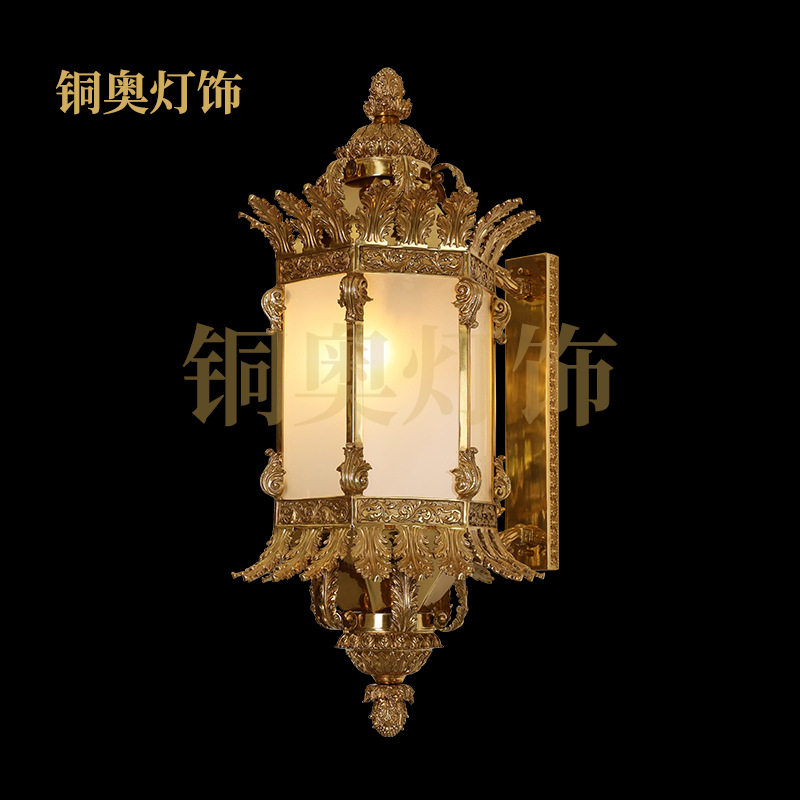 法式复古全铜壁灯玄关过道