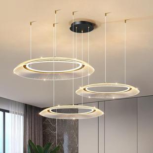 后现代轻客奢厅吊主灯694极简简约设计师大餐气艺术厅卧室灯智能