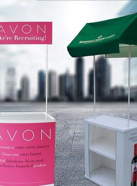 P促销台展示架折叠塑试378料超市饮吃台桌宣传地推APBS带棚展台