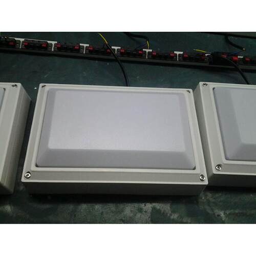 EDl户外防W潮灯ed室外吸顶灯10HC-HCD-0W2L0长方雷达感应声光控