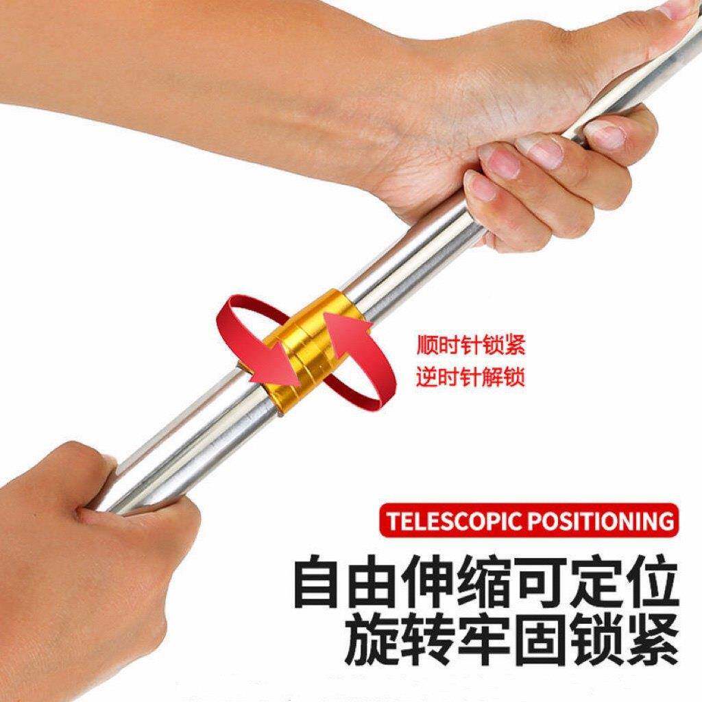 .8壁厚加厚不锈钢收外伸缩杆户旗0246杆手杆持杆训练放鸽子子多功