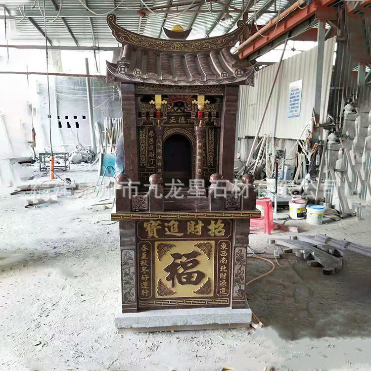 石雕石庙青石山神庙土地庙财神庙福德庙伯公庙关帝庙家庭供奉庙宇