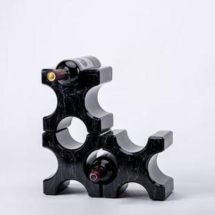 现代XHH简柜约大石方块组理合镂空酒架样板房展厅酒客厅红架装饰