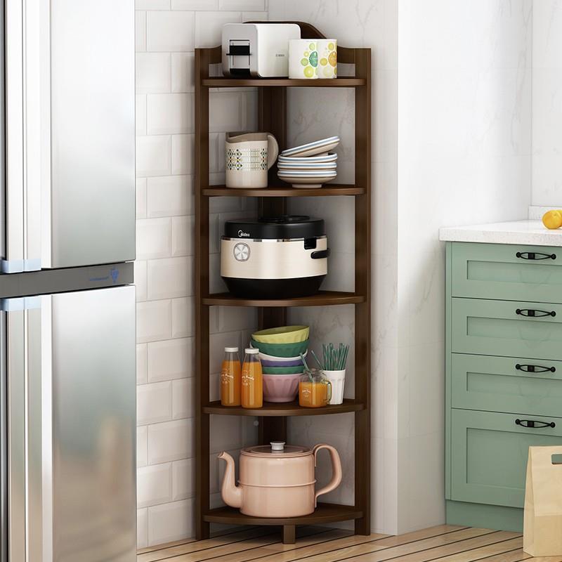 三角架QMT落地转角书架角浴室缝隙直木柜实墙楠竹客厅角落边置物