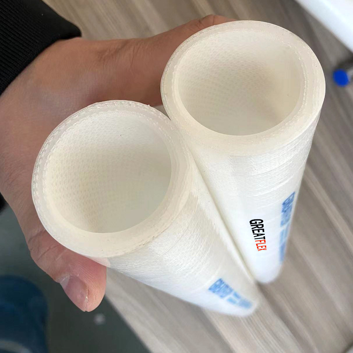 GREATFLEX白色加厚夹布硅橡胶管