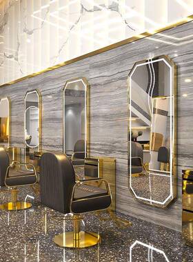 红镜台理发店镜子发廊专式用壁网挂单面剪直AL02发烫染镜发工厂销