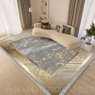 高档制轻奢地毯定金色财地垫地耐脏防滑现代简约高级感土黄色客厅