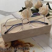 平光防护目镜可 电脑眼睛框男款 高档防光射配眼镜近视女款 蓝韩辐版