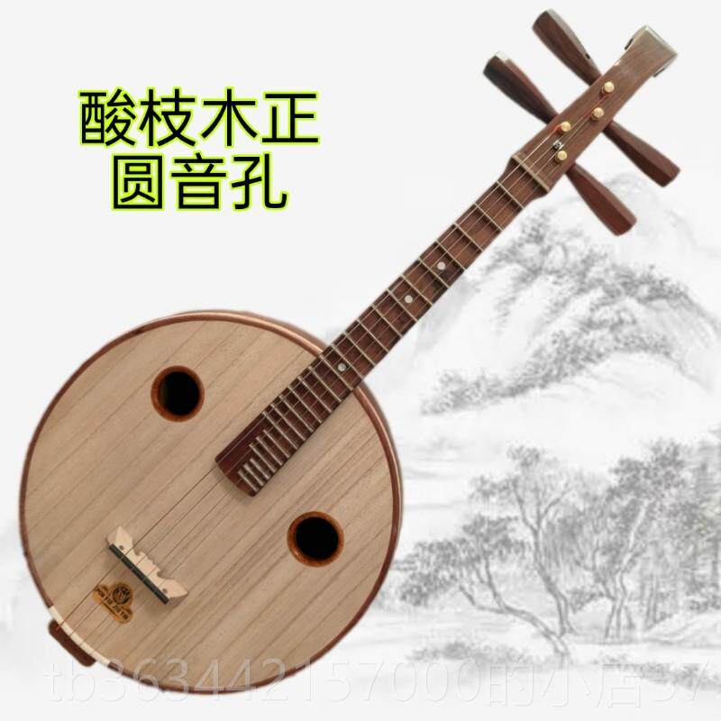 高档中阮乐器枝原手工抛成光人考酸级演奏直头木钢品厂家直销正品