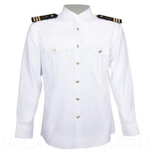 扣 金色纽航空衬衫 海员铁少路短服袖 男款 发型师空制 高档 衬衫 包邮