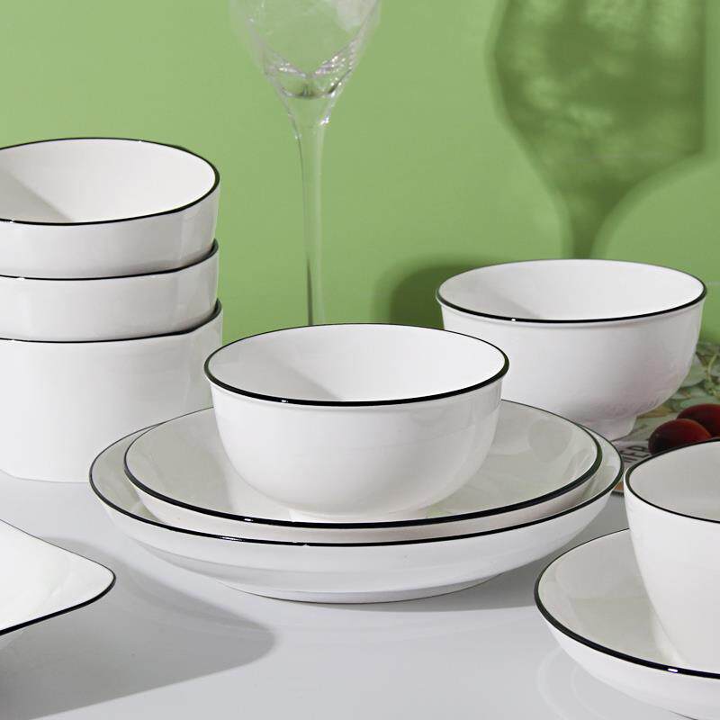 碗碟套装2025新10人盘陶瓷餐具用10无品牌/个碗10款个盘简约子碗