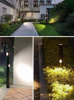 户外创意竹节现代简草坪灯庭院灯可旋转景草坪约灯园林C3588观花