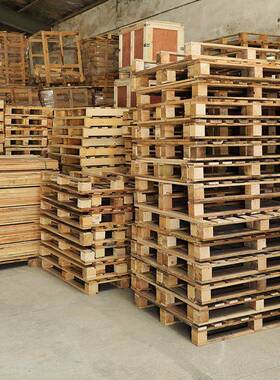 IWQ厂现货4字8*40进实木熏蒸美标托盘四面家叉川形松木卡板