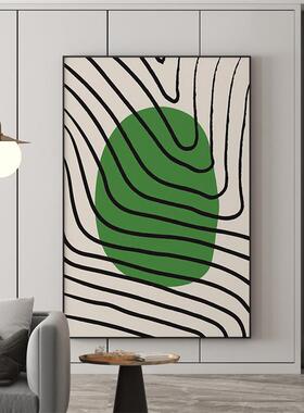 极简餐条黑白纹装饰画玄关走廊EM-1917画墙面壁客厅厅卧室楼梯大