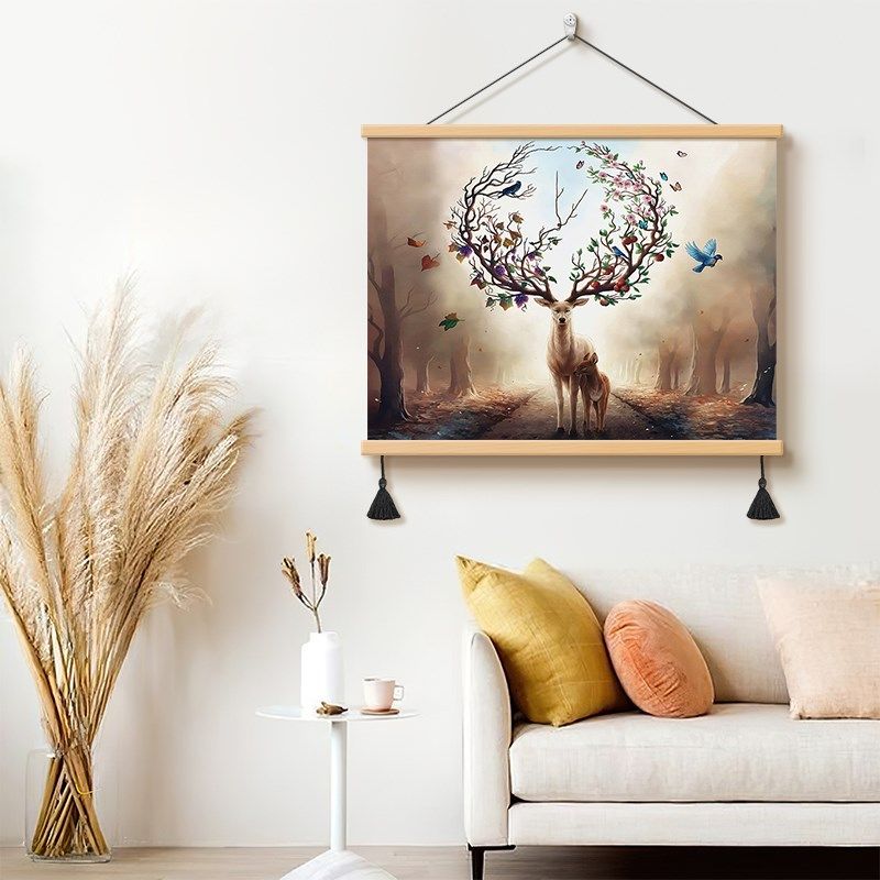 电表箱装饰画免打孔现代简约客厅玄关电表盒电闸箱遮挡配电箱挂画,家居饰品,现代装饰画,淘宝优惠券,粉丝福利购,淘宝优惠卷