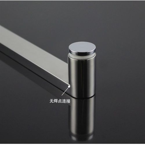 加厚304不锈钢方管单面淋浴房拉手浴室玻璃移门把手方形横装扶手