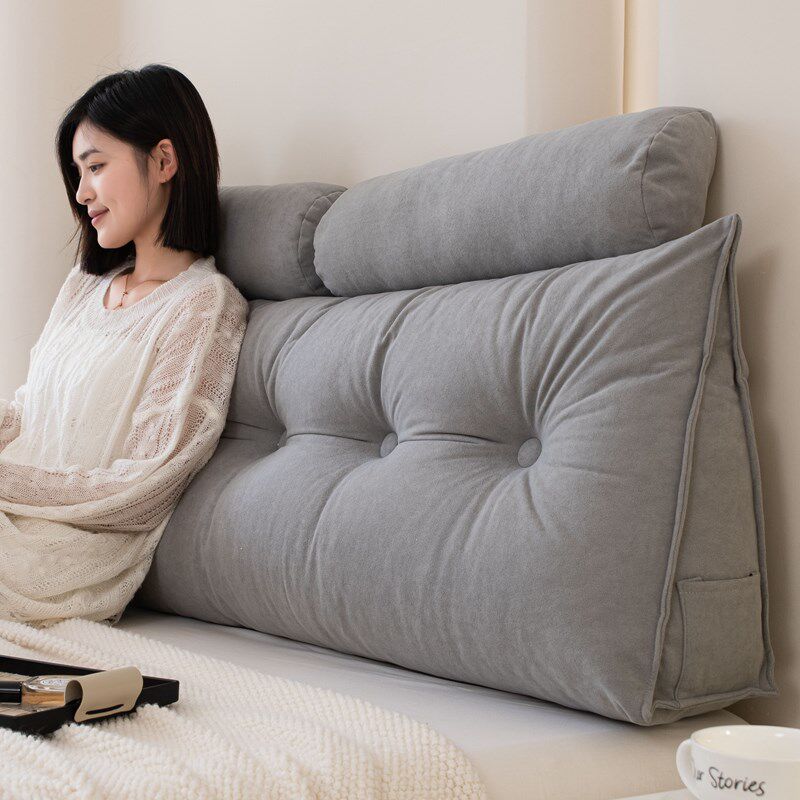 轻奢风床头靠枕榻榻米三角大靠垫软包加厚防撞护腰沙发靠背可拆洗,居家布艺,床头靠垫,淘宝优惠券,粉丝福利购,淘宝优惠卷