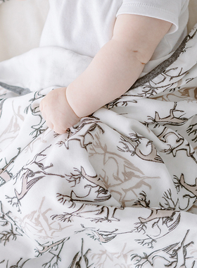 Nest Designs4层纱布大方巾婴儿盖被宝宝被子抱毯盖毯四季通用