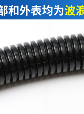 PA6尼龙波纹管 电线套管 尼龙灰色软管 穿线软管 塑料波纹管加厚
