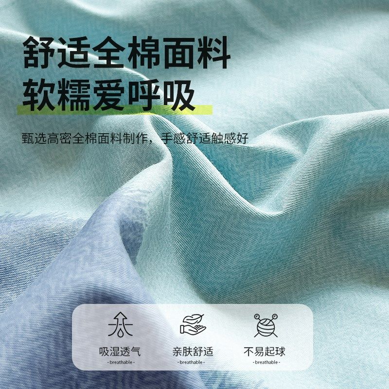 纯棉床单单件100%全棉被单1.5米1.8学生宿舍单人三件套男2024新款,床上用品,床单,淘宝优惠券,粉丝福利购,淘宝优惠卷