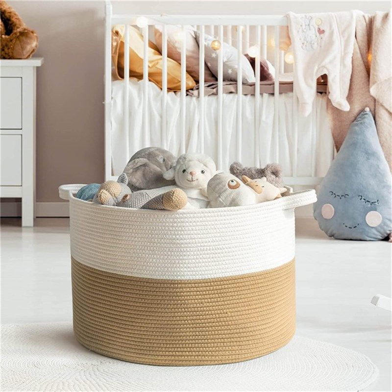 娃娃收纳桶大容量玩具收纳篮存放脏衣服美式收衣筐卧室装换衣口篓,收纳整理,脏衣篮,淘宝优惠券,粉丝福利购,淘宝优惠卷