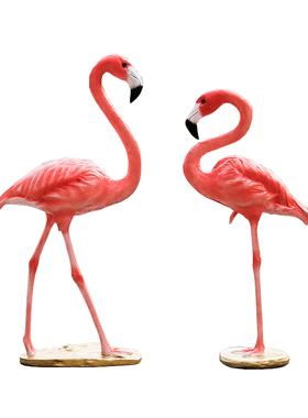 婚庆拍摄道具花园景观园林橱窗火烈鸟大摆件玻璃钢雕塑装饰工艺品