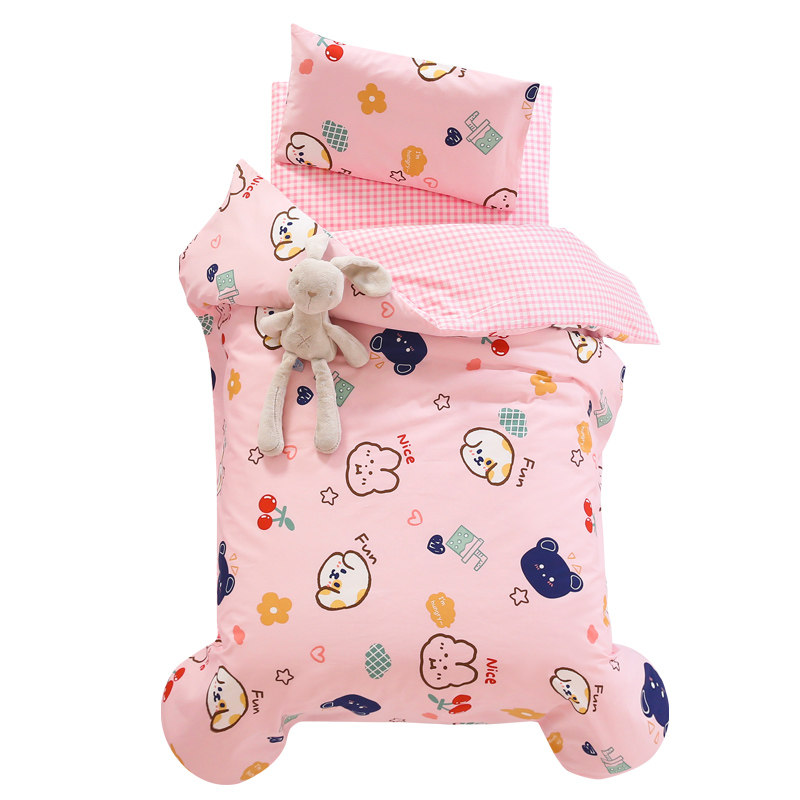 小学生午托被子三件套纯棉儿童拼接床品70170午托被褥六件套女,婴童用品,婴童床品套件,淘宝优惠券,粉丝福利购,淘宝优惠卷