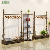 店货架展示架 饰柜服装 衣帽架落地式 卧室挂衣服架子龙门架家用装