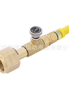 TR2瓶1-4苏打气瓶充CGA320气头接1.5高米黑色细压管气瓶充大小气