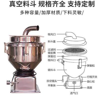 欧规L吸料注机不锈钢料XJZ斗7.512L25L真空料斗电眼斗料塑辅机配