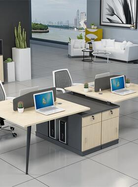 职员公桌四人RBP位员工电合脑组办公桌椅4/6人位屏风隔断卡座办工