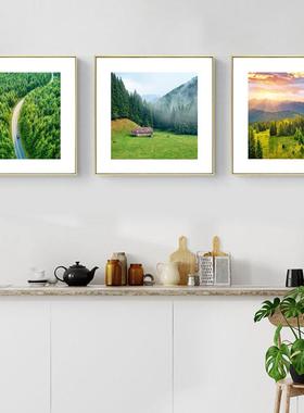 客厅装画卧室床头风景挂画厅饭厅现代简约壁画饰IGR小清新楼梯餐