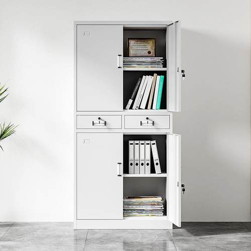 中二斗案KHT文柜务件柜资料柜财凭证档柜办公室抽屉储物带锁铁皮