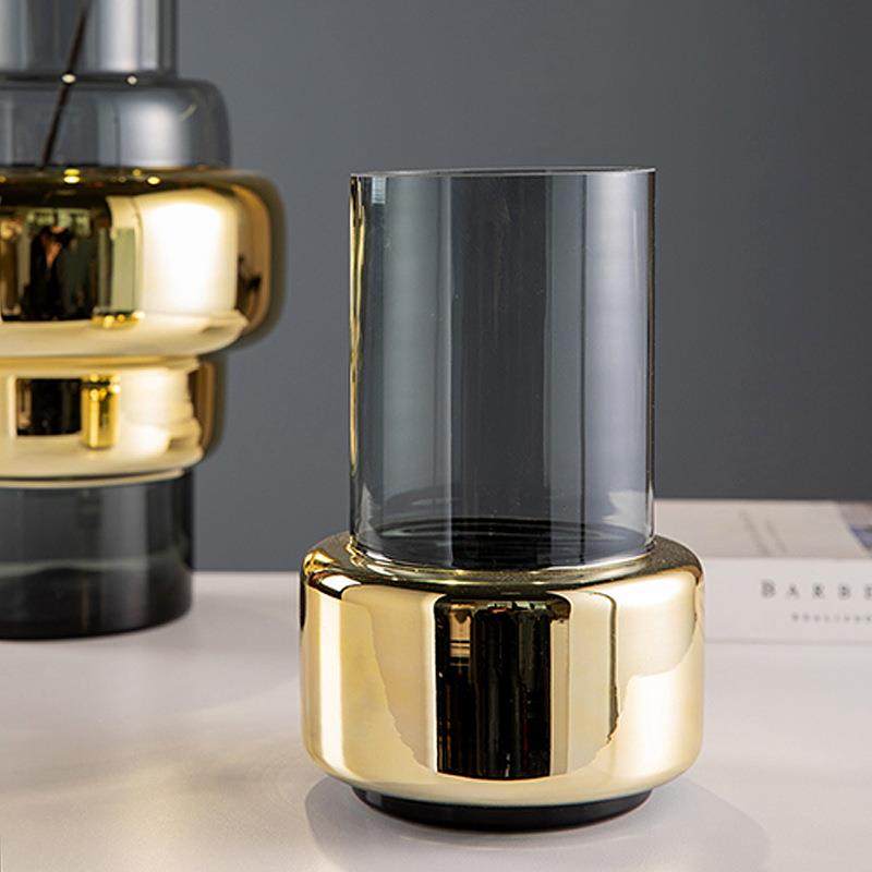 现代简约轻奢灰电镀璃水培花器样房客玻厅电板视柜室内47524装饰,家居饰品,装饰摆件,淘宝优惠券,粉丝福利购,淘宝优惠卷