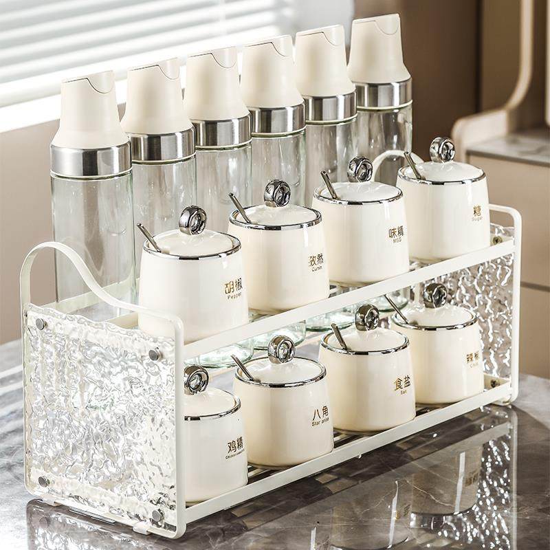 家用厨房奶陶油风调味罐组合套装罐瓷轻调料盒油壶醋TThzhmzu瓶奢,厨房/烹饪用具,调料置物架,淘宝优惠券,粉丝福利购,淘宝优惠卷