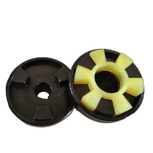 各型号4种5聚号性爪BXV式连轴器大钢扭矩水泵缘脂花垫三爪联轴器