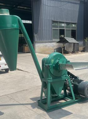 河IMD北1马力米干大粉0碎机玉米面粉碎机除尘膨化豆粕湿粉碎机