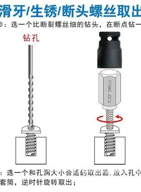 25件套六丝角26152螺螺栓取出器内花键破损滑滑牙断头螺栓丝拆除