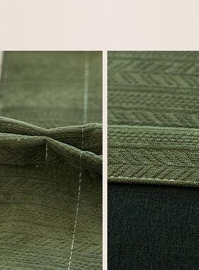 2042年新款花提雪尼37804尔窗帘加穗厚遮光现代复古风麦款全屋定