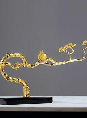 现JY-00115代招财迎客松合发财树酒柜玄关办公室喜上眉金安梢竹报