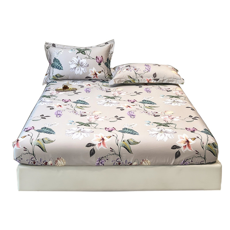 100s高端贡缎纯棉床笠单件全棉1.8席梦思床垫保护套1.5别墅样板房,床上用品,床笠,淘宝优惠券,粉丝福利购,淘宝优惠卷