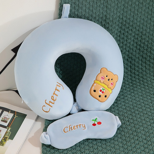 u型枕护颈午睡颈椎记忆棉枕脖枕U形枕头睡觉头枕靠枕脖子飞机睡枕