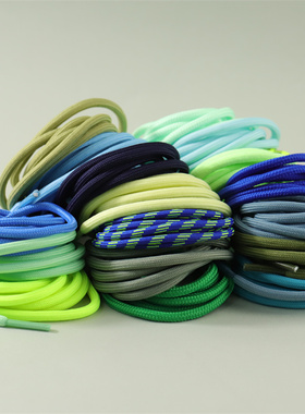 前田鞋带适配李宁韦德全城89源点V8绿色运动鞋配件简约休闲系带绳