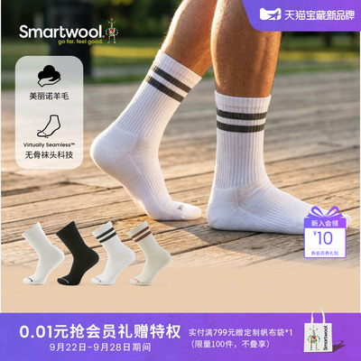 Smartwool区域轻量减震中筒袜