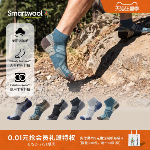 Smartwool区域轻量减震低筒袜