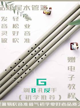 正品箫管箫八萧笛子乐灰色高档G调F调入门古水风塑料洞孔萧吹奏器