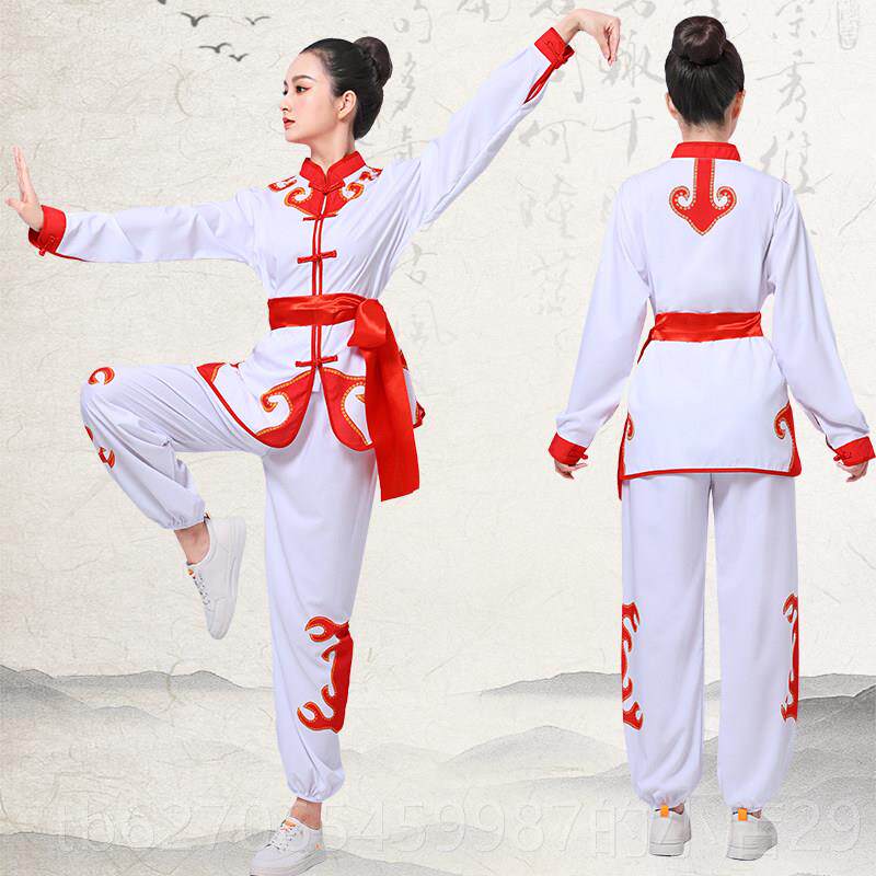 正品新款打服鼓服舞龙狮出表演男女生秧歌服装腰鼓服舞武术练功服